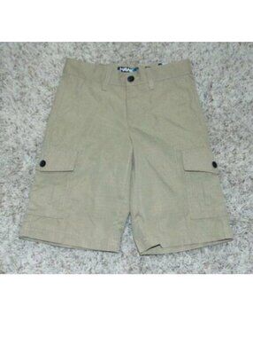 Tony Hawk Shorts 8 Boys Cargo Adjustable Waist Gray Ripstop Flat Loose Fit
